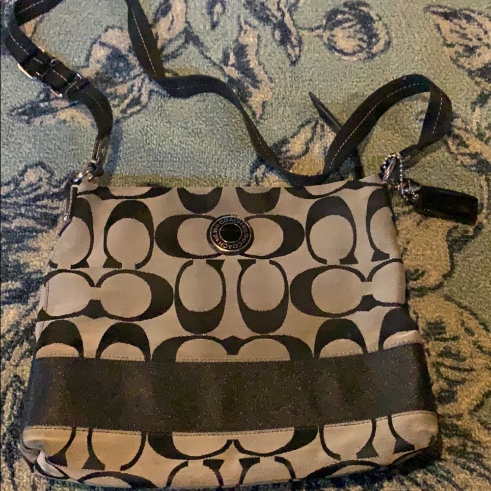 Black Coach crossbody bag